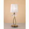 настолна лампа 4737 TL1 SMALL Antique Brass/White Shade 1x13W E14