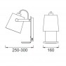 аплик 5462 WALL LAMP SHADE USB WHITE/WOOD 1xE27 23W (No