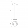 лампион / правостояща лампа 5864 FLOOR LAMP WHITE 1 x max E27 40W (No Inc) - Изображение 3