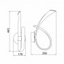 аплик 6726 WALL LED 18W/3000K CHROME + ACRYLIC - Изображение 2