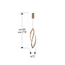 пендел 690355 ADELE - SMALL ROSE GOLD LAMP - Изображение 4