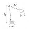 настолна лампа S8203000N (Desk lamp) - Изображение 3
