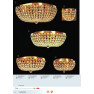 плафон DLU 2219/3/35 gold/A   (3xE27) - Изображение 7