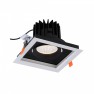 луничка / луна 8718 CL DIA LED 30W, 4000K WHITE/BLACK