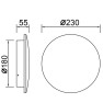 аплик, външна лампа 9630 LED Wall IP65 20W 3000K White BORA BORA II - Изображение 3