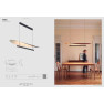 полилей 9654 Pend 48W/3000K Walnut+Negro ABISAL - Изображение 9