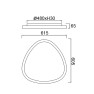 плафон 9904 LED 38W Plata CCT 2700K-5000K Kiroro - Изображение 5