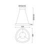 полилей 9912 LED 28W Gris Oscuro CCT 2700K-5000K Kiroro - Изображение 5