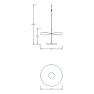пендел 9939 ABISAL NATURAL LED 1L 12W 3000K - SIN BASE Mo - Изображение 1