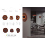 аплик 9442 Coffee LED Wall Lamp 5W - 45 CM - CAFE ACUSTIC - Изображение 7