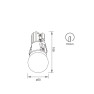 луничка / луна 8893 Recessed  7W IP44 3000K White - Изображение 3