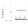 пендел 11701 CERAMIC VERTICAL LED 19W - Изображение 6