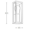 аплик, външна лампа E201 OUTDOOR SCONCE E27 MAX 15W BLACK - Изображение 1