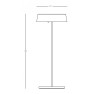 настолна лампа, външна лампа E289 OUTDOOR PORTABLE TABLE LIGHT 2.2W 3000K ALUM - Изображение 3