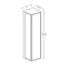 аплик, външна лампа E296 OUTDOOR WALL LIGHT 2XE27 ALUMINUM GRAPHITE - Изображение 1