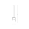 настолна лампа, външна лампа E398 OUTDOOR PORTABLE TABLE LIGHT 2W 3000K ALUMINI - Изображение 2
