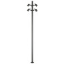 външна лампа E406 OUTDOOR LAMP POST LED 35W 3000K BLACK ALUMINI
