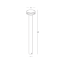 външна лампа E466 OUTDOOR BOLLARD LED LIGHT 12W 2200K-4000K DAR - Изображение 3