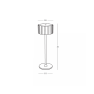 настолна лампа, външна лампа E489 OUTDOOR PORTABLE TABLE LAMP LED 2W 2700K-4000 - Изображение 5