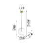 пендел EQUINOXE SP1 D25 AMBRA SFUMATO - Изображение 1