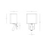 аплик H73 SCONCE LED 3W+E27 MAX 40W BRUSSED BRASS - Изображение 2