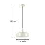 пендел 12567 I3-ALESSIA- LAMP 1L MATT PEARL - Изображение 4