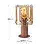 настолна лампа 13002 I3 - VENIZE - TABLE LAMP 1L COPPER-AMBER - Изображение 4