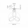 плафон 8702  Ceil24W Fan 32W White+Wood - Изображение 5