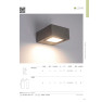аплик, външна лампа A2078000GR - Изображение 4