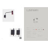 аплик 9859 Aplique GU10 Negro+Burdeos Luminari - Изображение 6