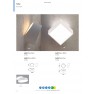 аплик, външна лампа ^5483 WALL LAMP 2L SQUARE SILVER 2xLED G9 5W (No I