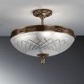 полилей, плафон 710/6PL-05 Satin Bronze  ceiling lamp cut glass