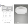 плафон, аплик 6622 Matt White 14W 3000K 1190lm SAONA Surface - Изображение 4
