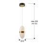 пендел 305617 GARDEN - LAMP 1L BLACK-BRONZE - Изображение 6