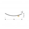 аплик 522744 SMILE WALL LAMP 1L BLACK-GOLD L58 - Изображение 7