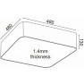 плафон V28LEDC48WH - Изображение 1