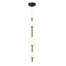 пендел 20132 PEND. 12W 3000K GLASS &METAL WHITE-BLACK