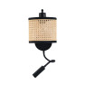 аплик 20355 WALL LIGHT LED 3W+E27 MAX 40W 3000K BUSH BLA
