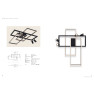 плафон 22020 CEILING LED LIGHT 32W +4X 5W 3000K ALUMINIUM - Изображение 4