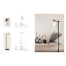 лампион / правостояща лампа 22136 FLOOR LAMP E14 MAX 8W BLACK-ANTIQUE BRASS - Изображение 3