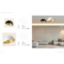 плафон 23258 CEILING LAMP E27 MAX 40W METAL WHITE-GOLDEN - Изображение 2