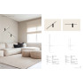 аплик 25318 WALL LED LIGHT 14W 3000K SANDY BLACK ROTATAB - Изображение 3