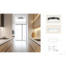 плафон 25377 CEILING LED LIGHT 28W 3000K BLACK MATT - ALU - Изображение 3