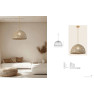 пендел 25443 PENDANT LIGHT 1xE27 MAX 40W NATURAL SEAWEED- - Изображение 3