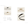 плафон 2563 CEILING LED LIGHT 51W 3000K TRIAC SANDY BLACK - Изображение 3