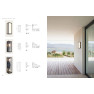 аплик, външна лампа E296 OUTDOOR WALL LIGHT 2XE27 ALUMINUM GRAPHITE - Изображение 2