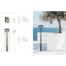 външна лампа E339 OUTDOOR LAMP POST 2XE27 MAX 15W ALUMINIUM BLA - Изображение 4