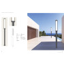 външна лампа E348 OUTDOOR LAMP POST LED 17W 3000? ALUMINIUM GRA - Изображение 4