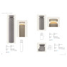 външна лампа E478 OUTDOOR BOLLARD LED LIGHT 20W 3000K CONCRETE - Изображение 4