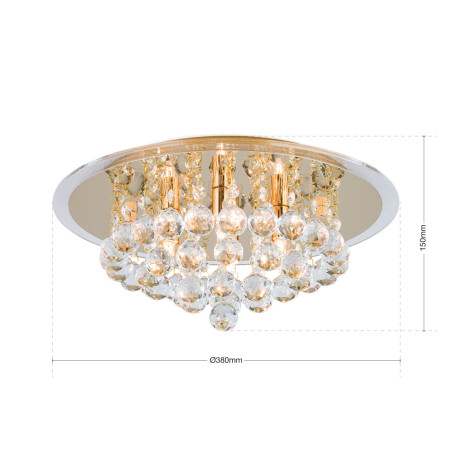 плафон DLU 2378/4/38 gold     (exkl. 4xG9/40W) - Изображение 7